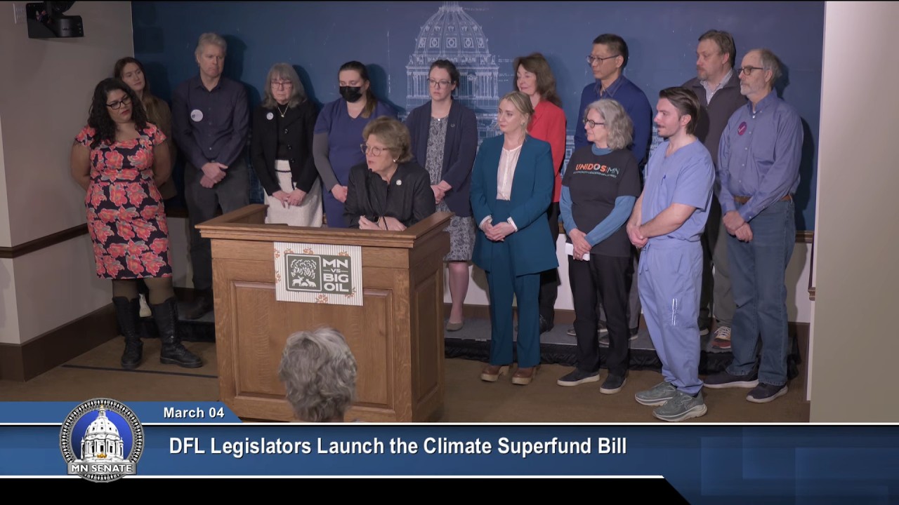 Press Conference: DFL Legislators Launch the Climate Superfund Bill - 03/04/26