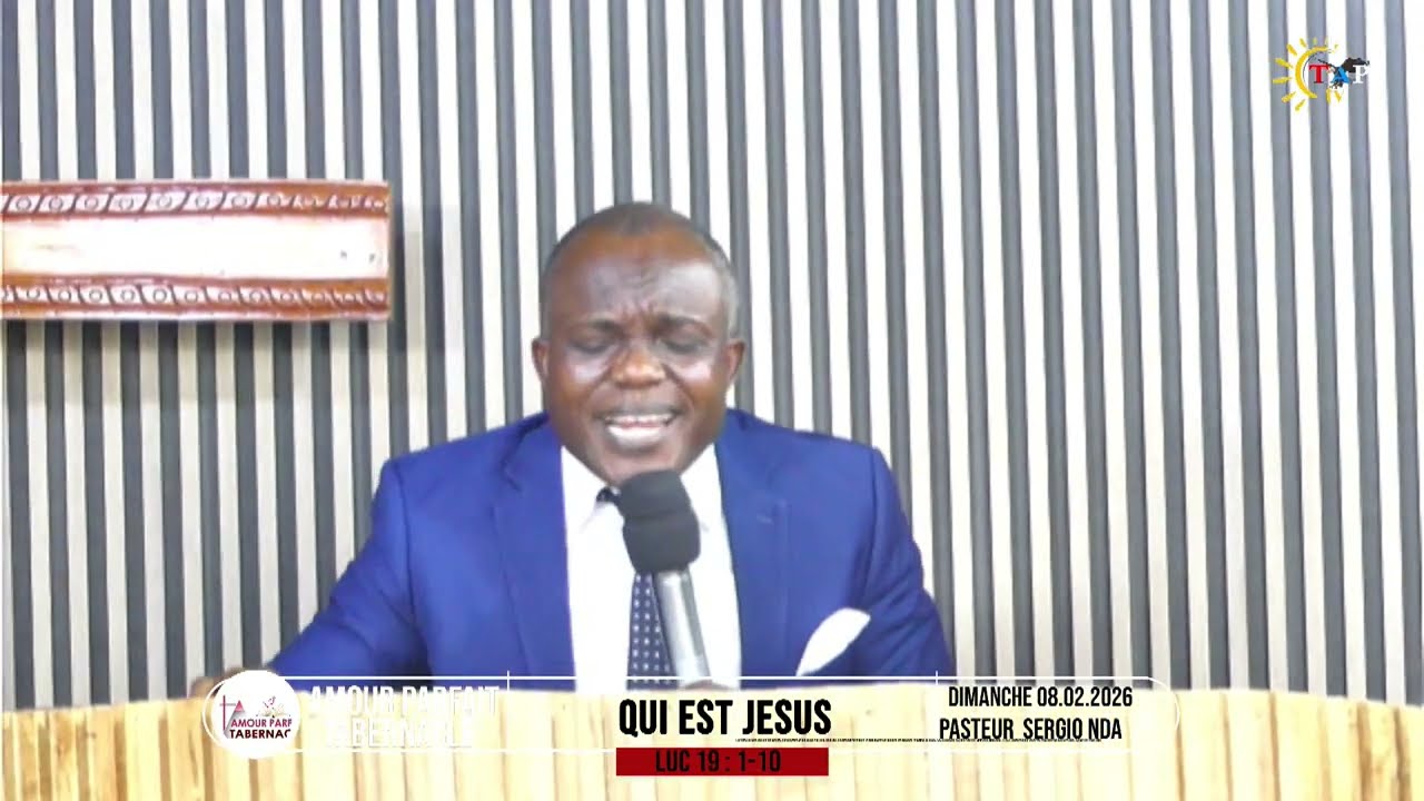 PASTOR SERGIO NDA/ QUI EST JESUS/ DIMANCHE 08 FEV 2026