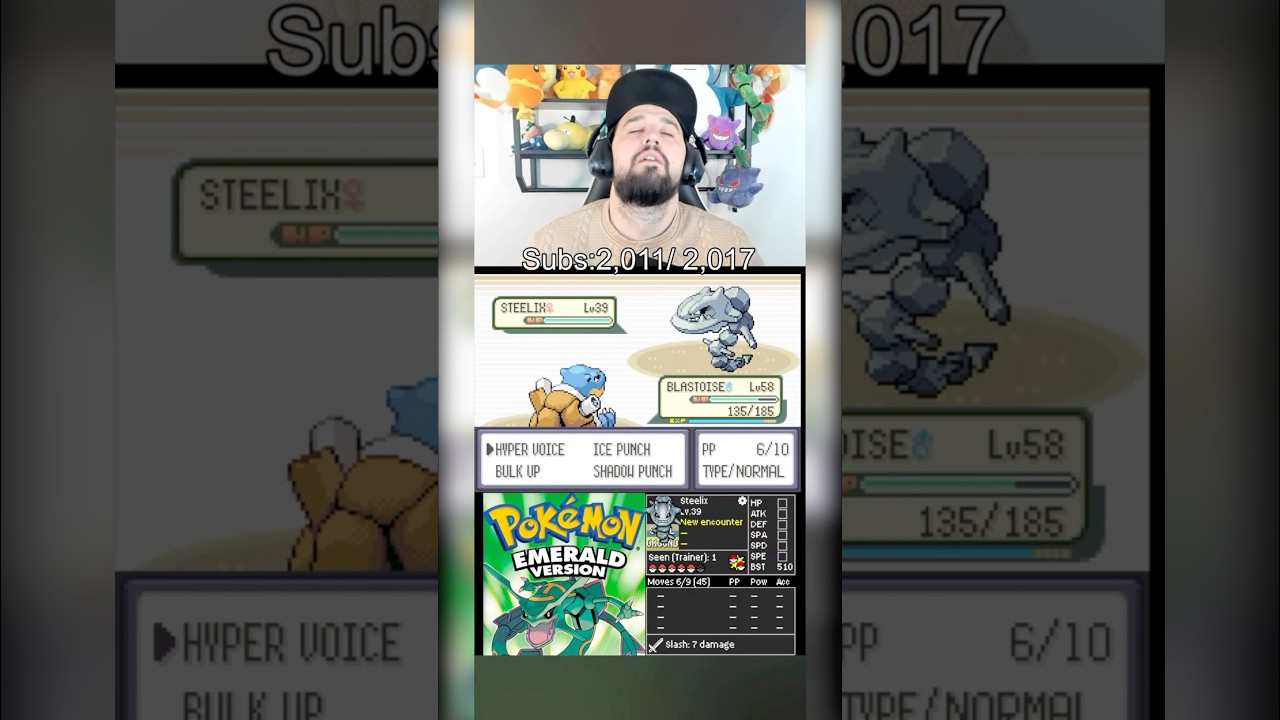 Pok&eacute;mon Emerald Kaizo Ironmon! Мощный Бластойз против Четвертого лидера спортзала Фланнери!