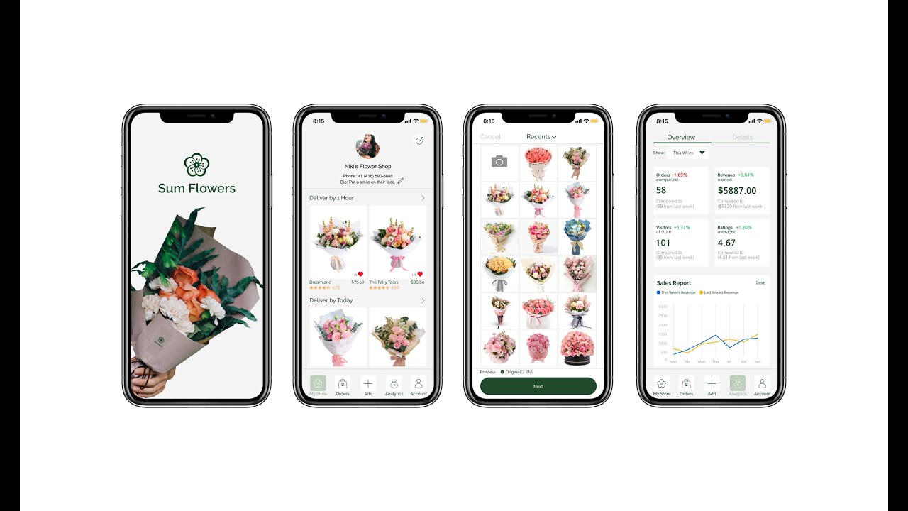 Florist's App - Sum Flowers Prototype