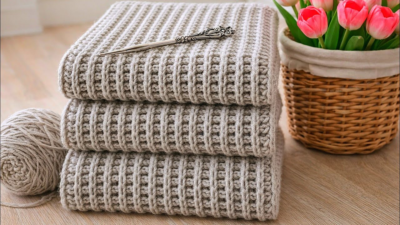 Wow! this is amazing! The easiest relaxing crochet stitch I've ever seen. pattern