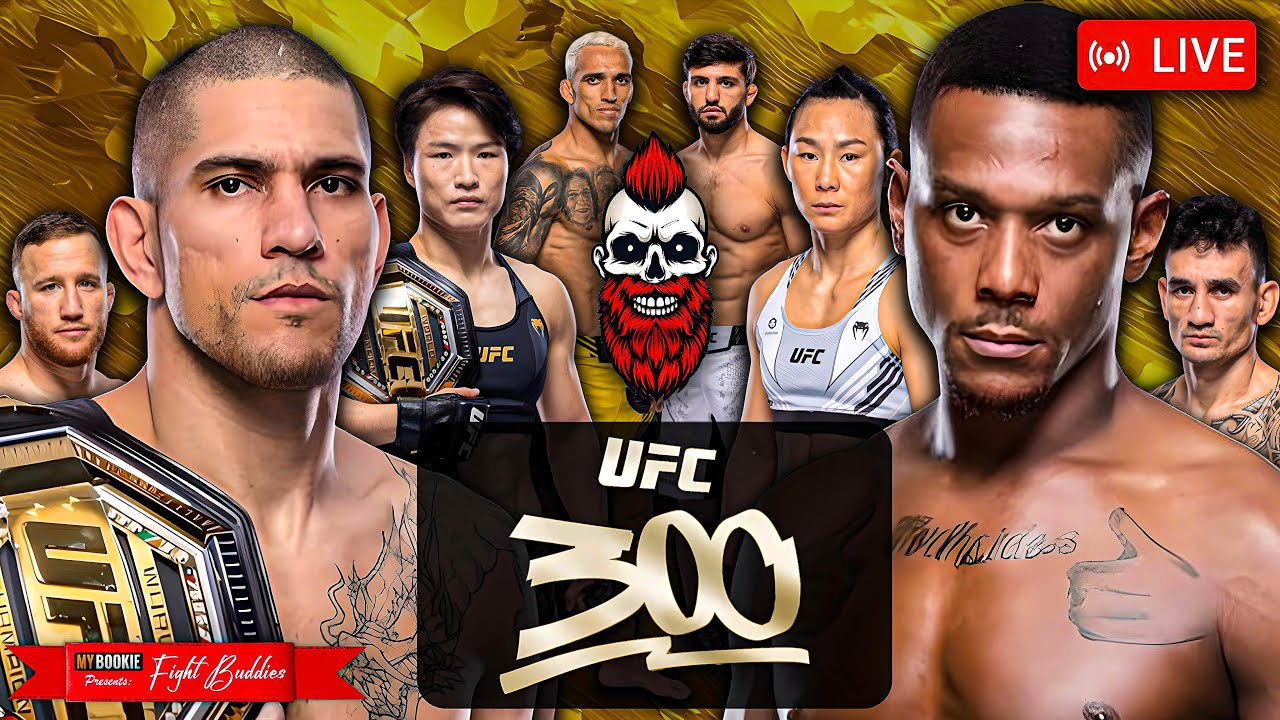 🔴UFC 300: ALEX PEREIRA x JAMAHAL HILL + ZHANG x YAN + GAETHJE x HOLLOWAY | LIVE Fight Commentary!
