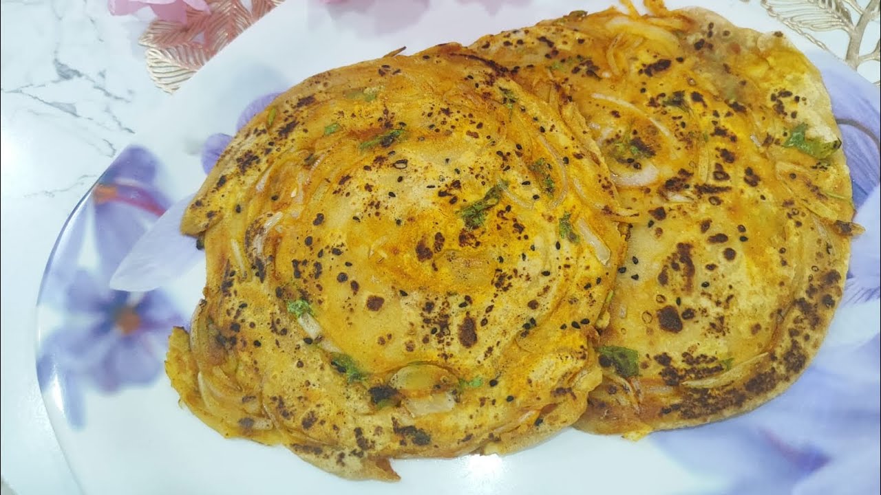 QUICK ONION CHAPATI ✅#TASTY ONION PAROTTA గోధుమపిండి ఉల్లిపాయల తో టేస్టీ పరాటా రెడీ