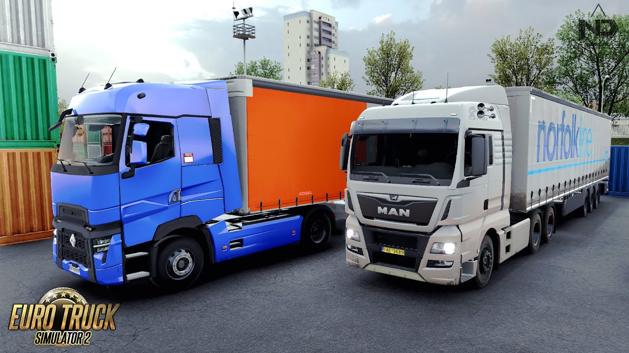 ETS2 Online - Chuyến H&agrave;ng Si&ecirc;u Thực Tế Bằng Xe Đầu K&eacute;o MAN