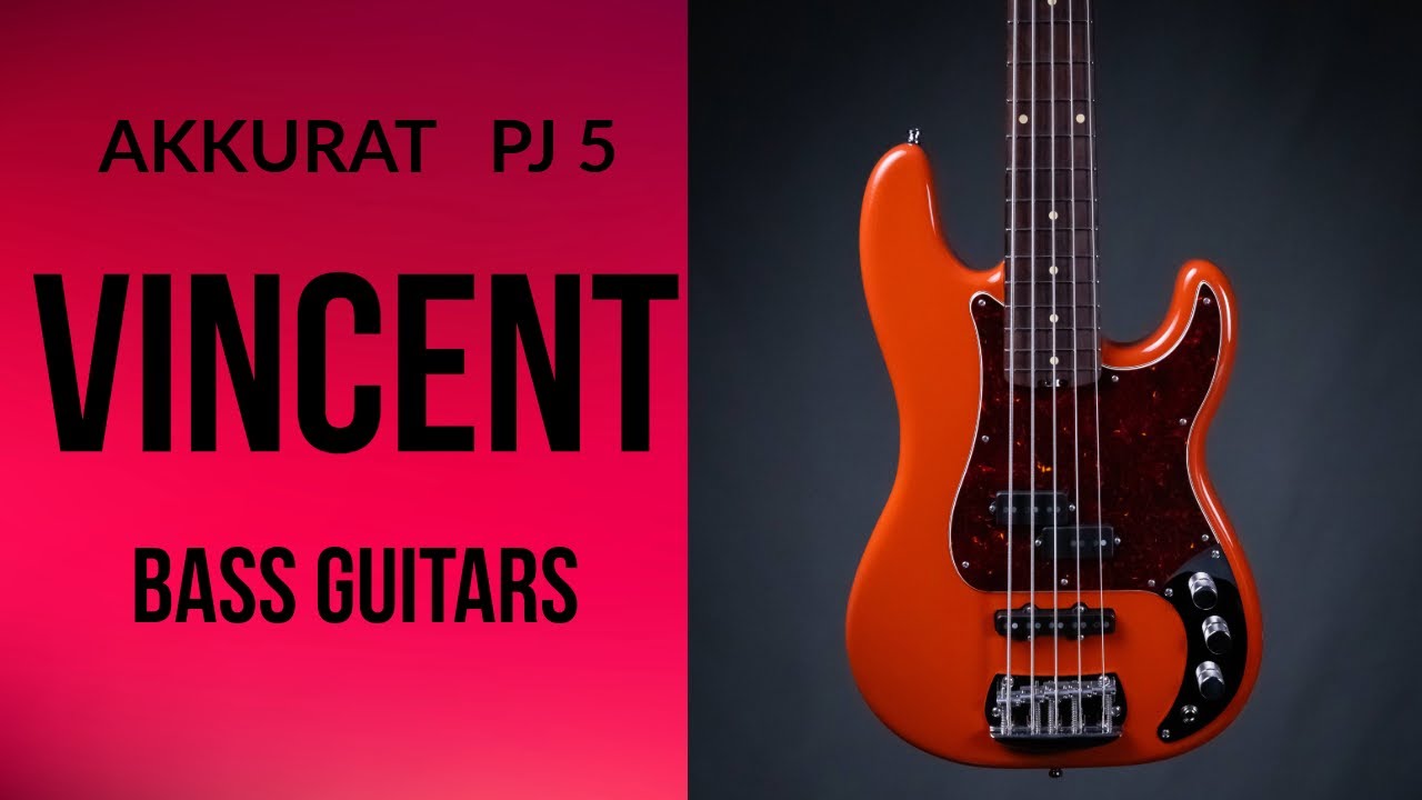 Akkurat PJ 5  by Vincent Guitars I Full Review and Test #akkuratpj5 #vincentbassguitars