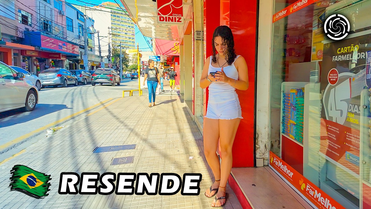 Прогулка в РЕСЕНДЕ, Рио-де-Жанейро, Бразилия 🇧🇷 2024 【 4K UHD 】