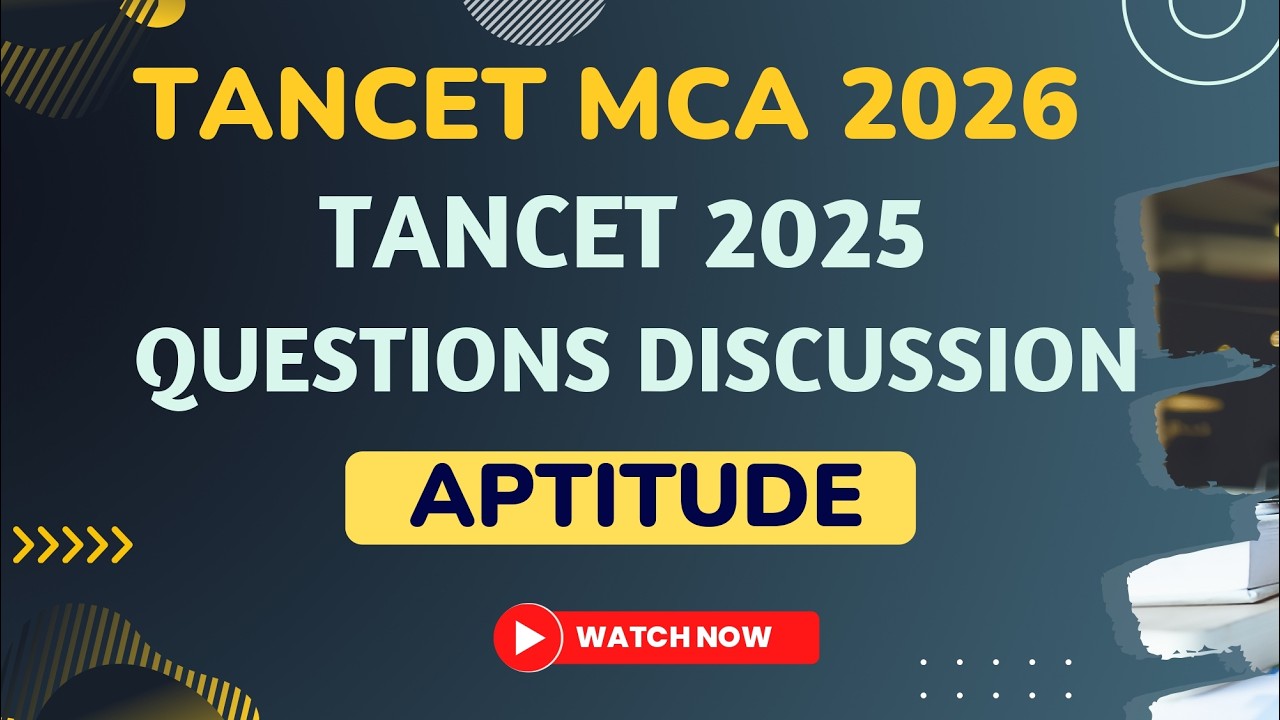 TANCET MCA 2026 - Обсуждение решений к экзаменационному заданию TANCET MCA 2025 - Тест на способн...