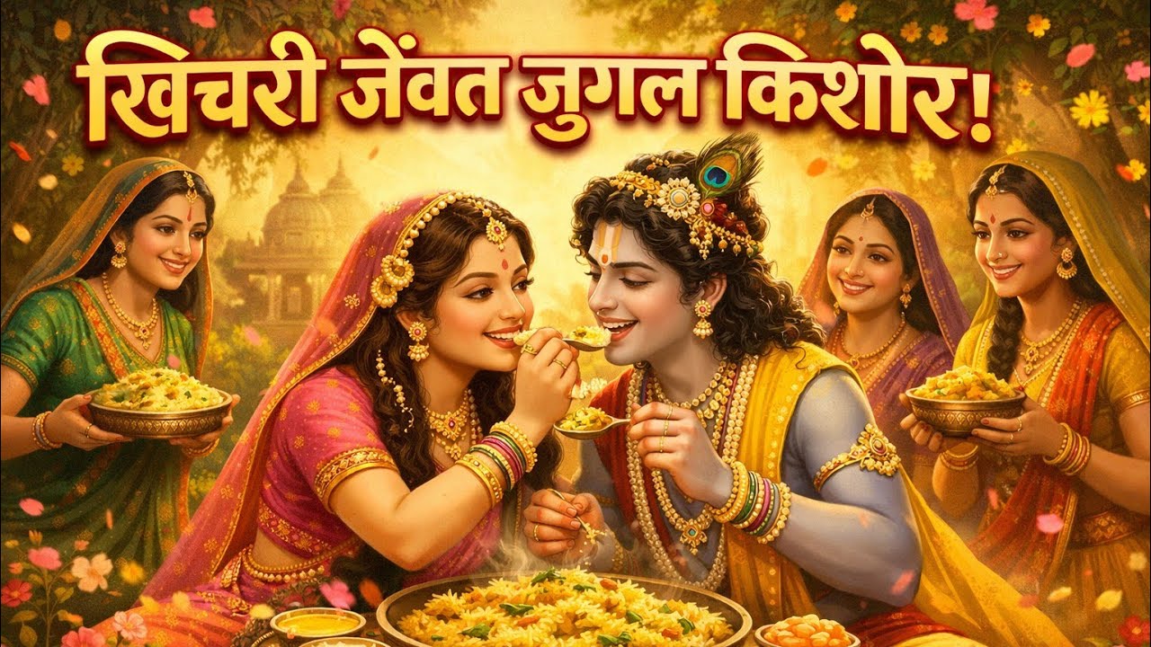 25 Khichri jenvat jugal kishor#khichri bhog Leela gayan Chintan#hitjori#goswami shri Hitruplal ji