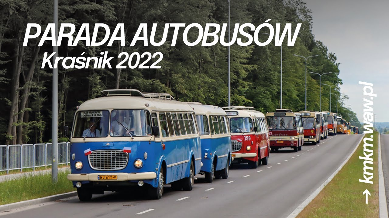 II Zlot Zabytkowych Autobus&oacute;w w Kraśniku: parada
