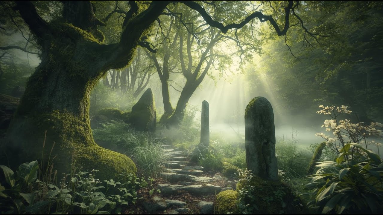 Celtic Forest Path 🌿 1 Hour of Relaxing Celtic Ambient Music | Sun Rays, Nature & Inner Peace