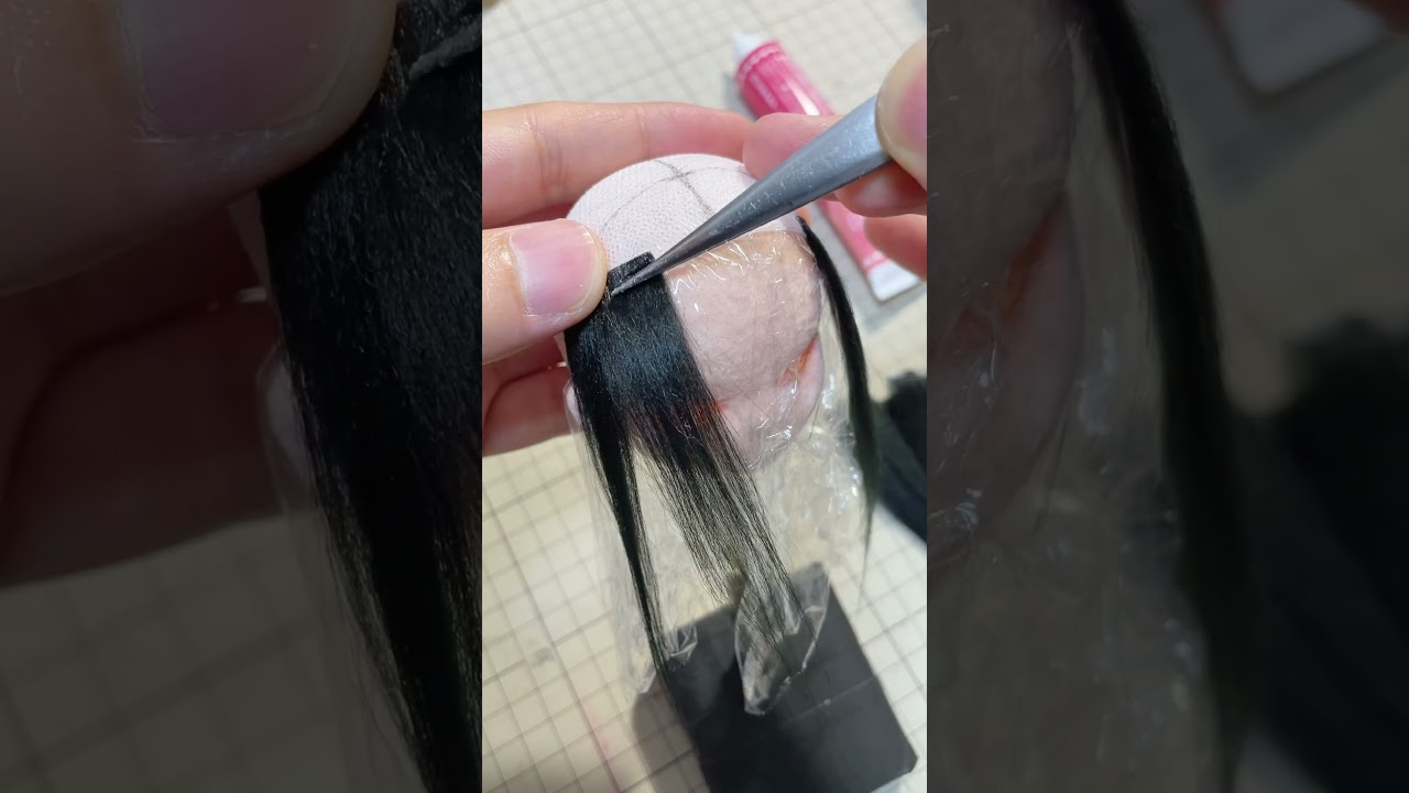 【制作日記Vol.2】毛糸を使って人形のウィッグを作りました！好きな色で作れて楽しい〜皆さんは何色が好きですか？