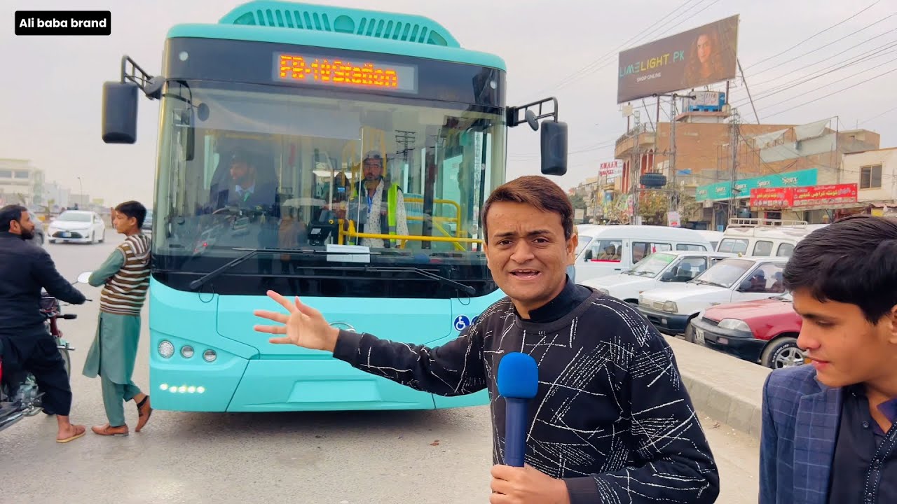 Electric Bus texila to Islamabad Only 50 Rupees l Bus review l Electric Bus drive l