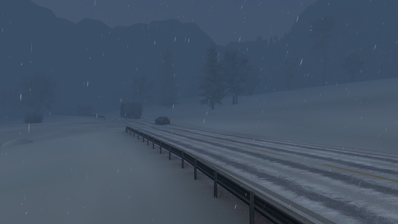 Snowy moon - Png graphics mod (НОРВЕГИЯ-ШВЕЦИЯ) ОТ ПЕРВОГО ЛИЦА🚛👍