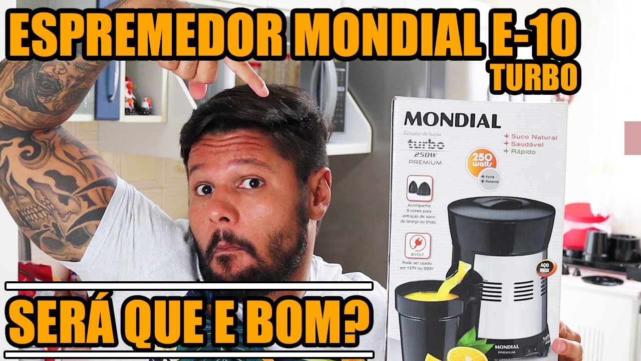 ANÁLISE ESPREMEDOR DE FRUTAS (LARANJA) MONDIAL E-10 TURBO [Será que vale a pena]