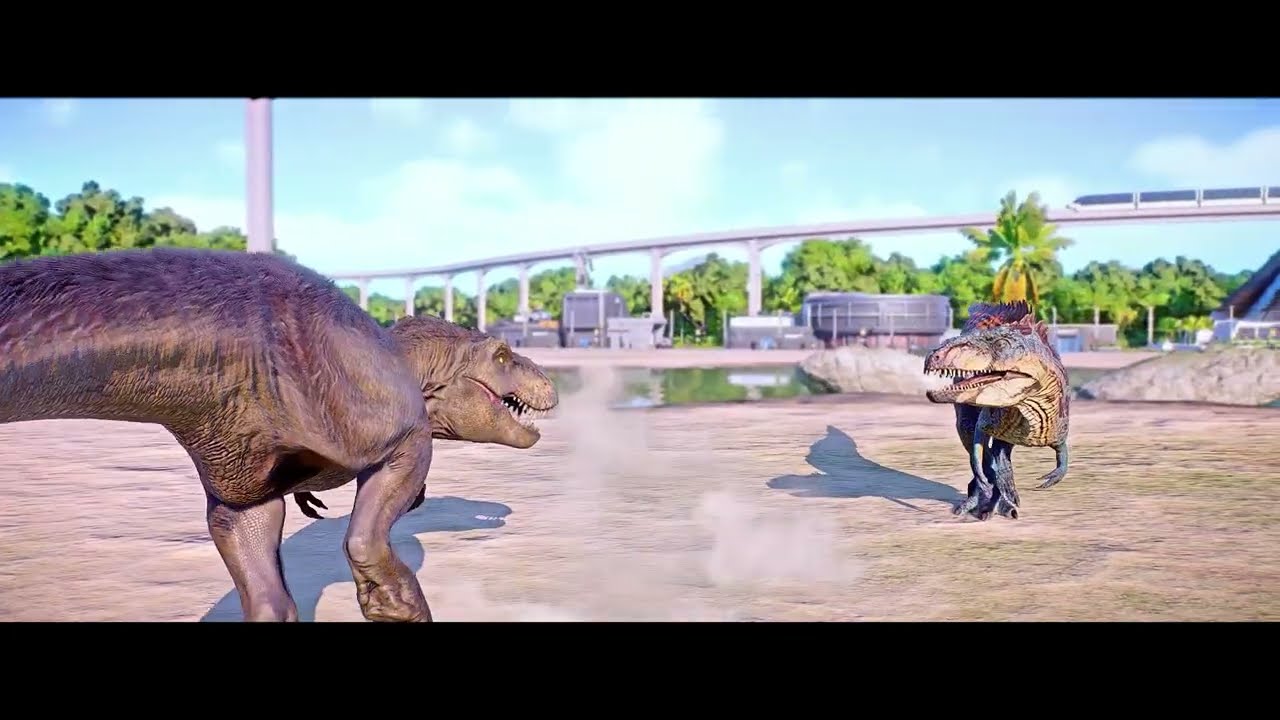 Feathered T-REX, JP3 Velociraptors, Indominus Rex, Indoraptor 🦖 Jurassic World Evolution 2 Animation