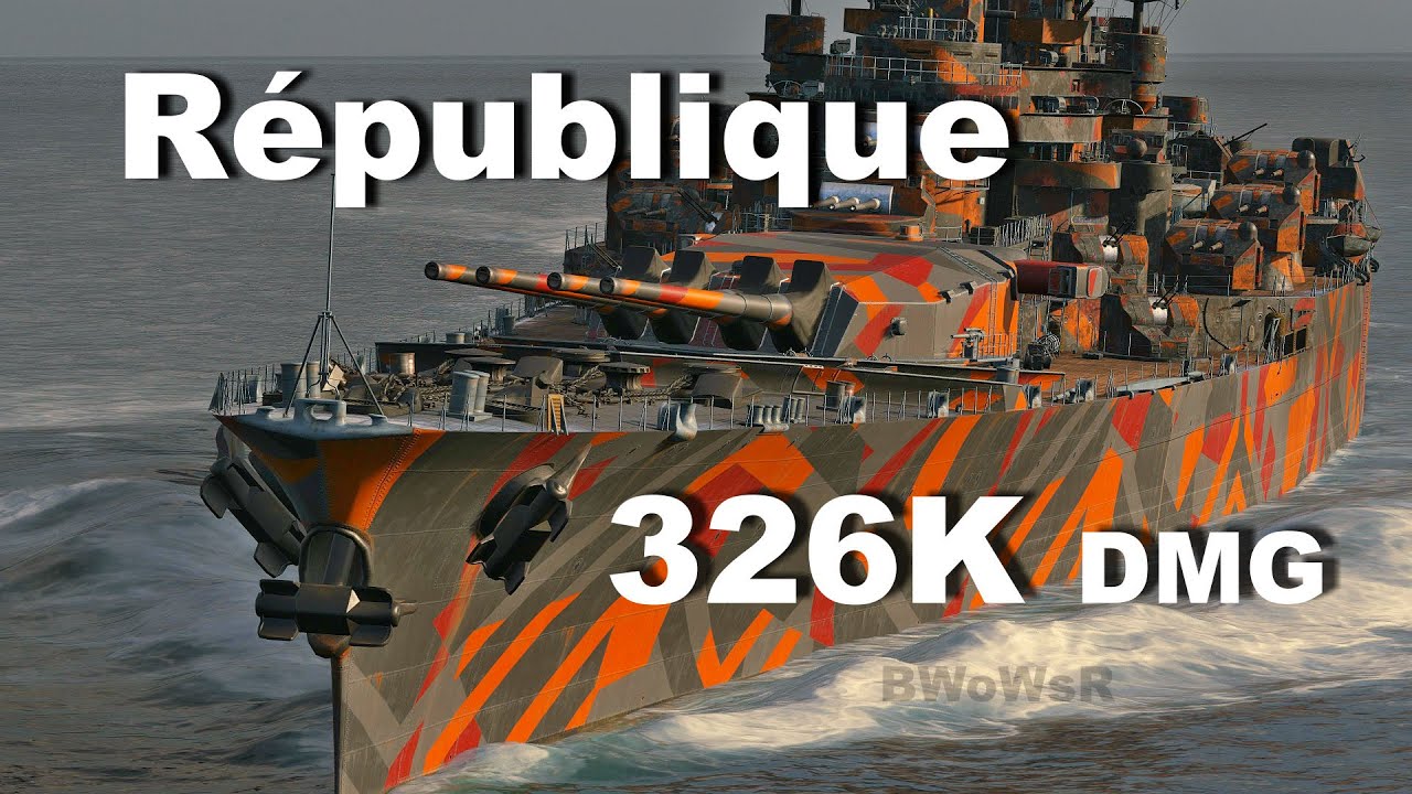 X République - 326K - 6 Kills - World of Warships