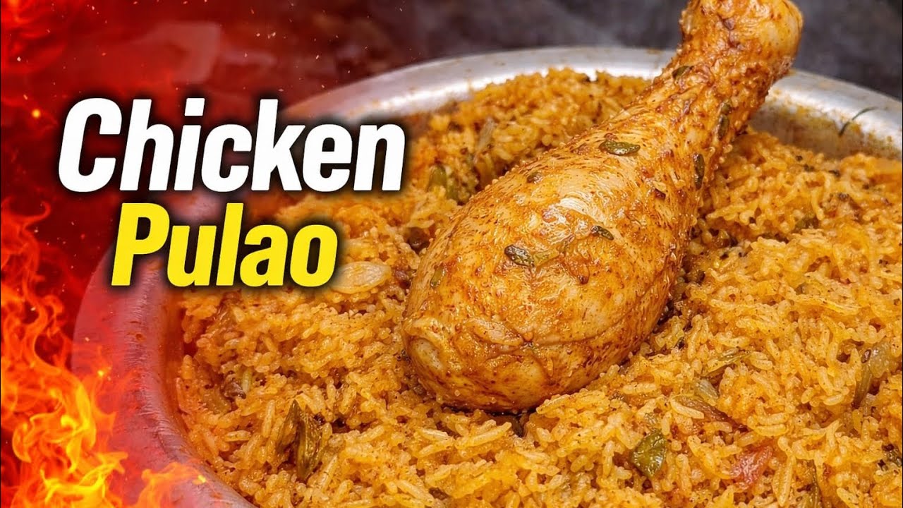 Spicy Chicken Pulao 🔥👌