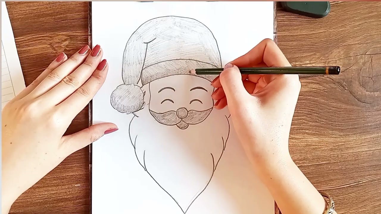 ۸ دسامبر ۲۰۲۵Easy Santa Claus Drawing – Cute & Simple Step-by-Step Christmas Art 🎅✨