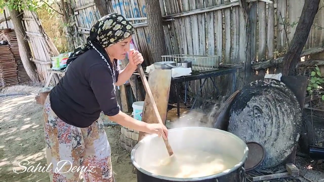 Malatya Banazı köpük bastığı böyle yapılıyor, ırgat soframız da şahane