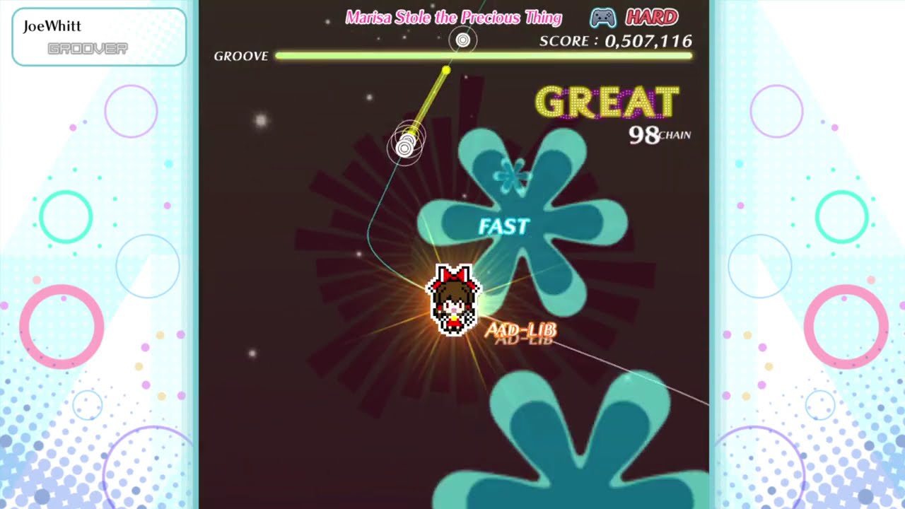 (Groove Coaster Wai Wai Party) Marisa Stole the Precious Thing Hard-10 [924,239]
