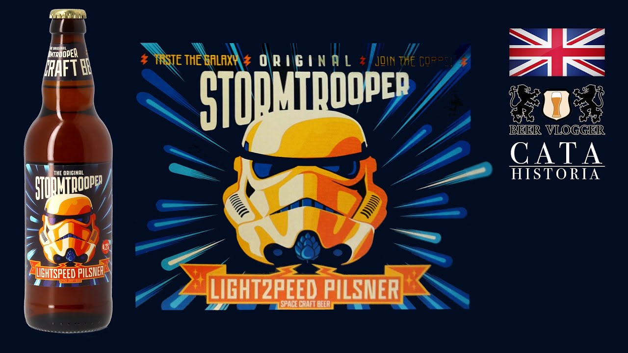 Cerveza The Original Stormtrooper 🚀 Space Craft Beer ⚡️Lightspeed Pilsner ⚡️CATA & Historia