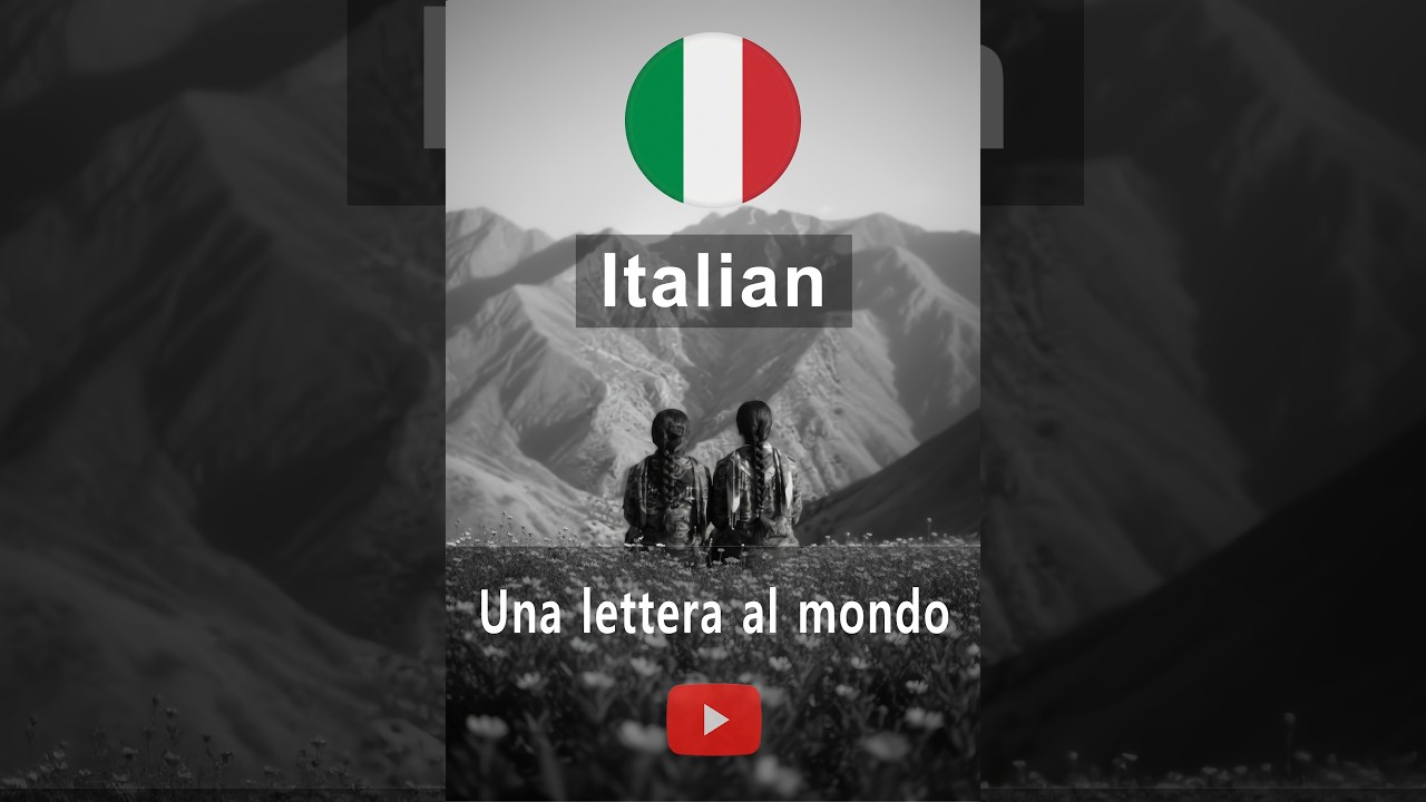 Una lettera al mondo - Italian