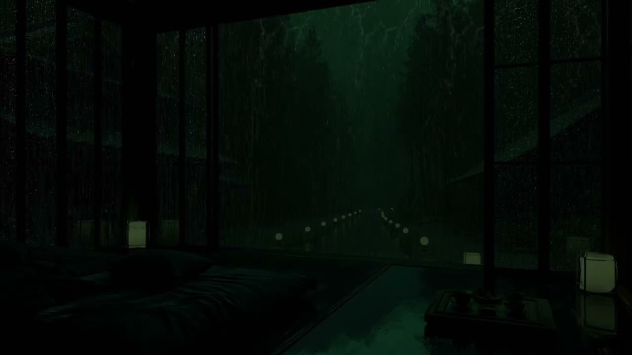 Heavy Rain Sounds in Deep Mountain 🌧️ Rain Ambience for Sleeping • No Ads • 3 Hours