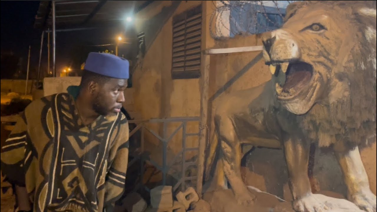 Le lion 🦁 qui fait peur deuxième partie 😂😂😂