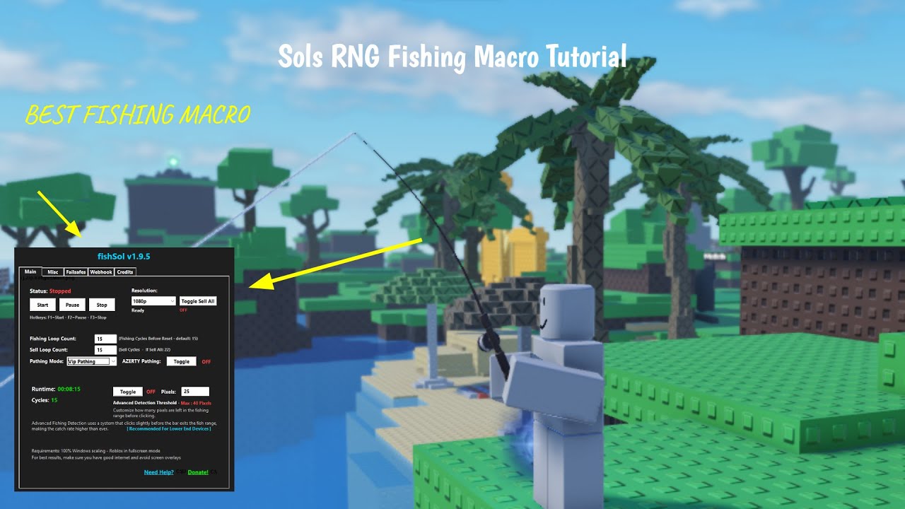 How To Get *BEST FISHING MACRO* In | Sol's RNG