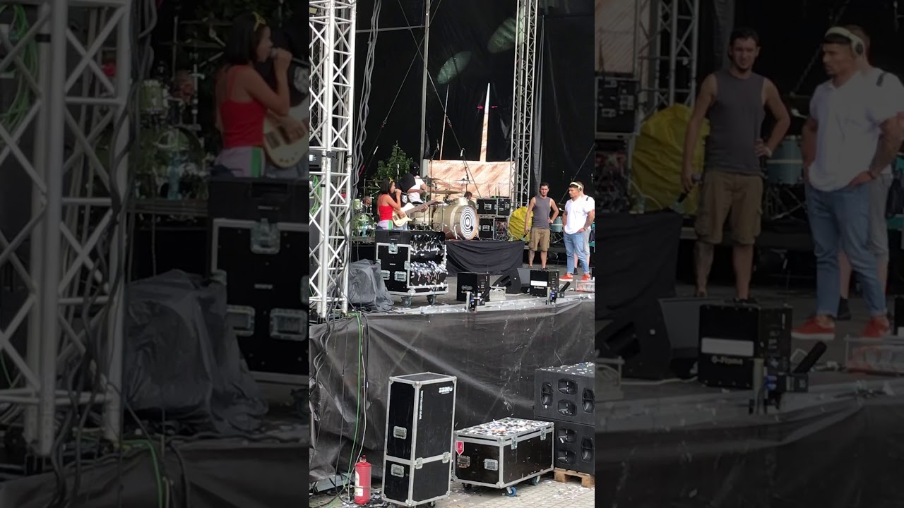 Inna at soundcheck alba fest 2018