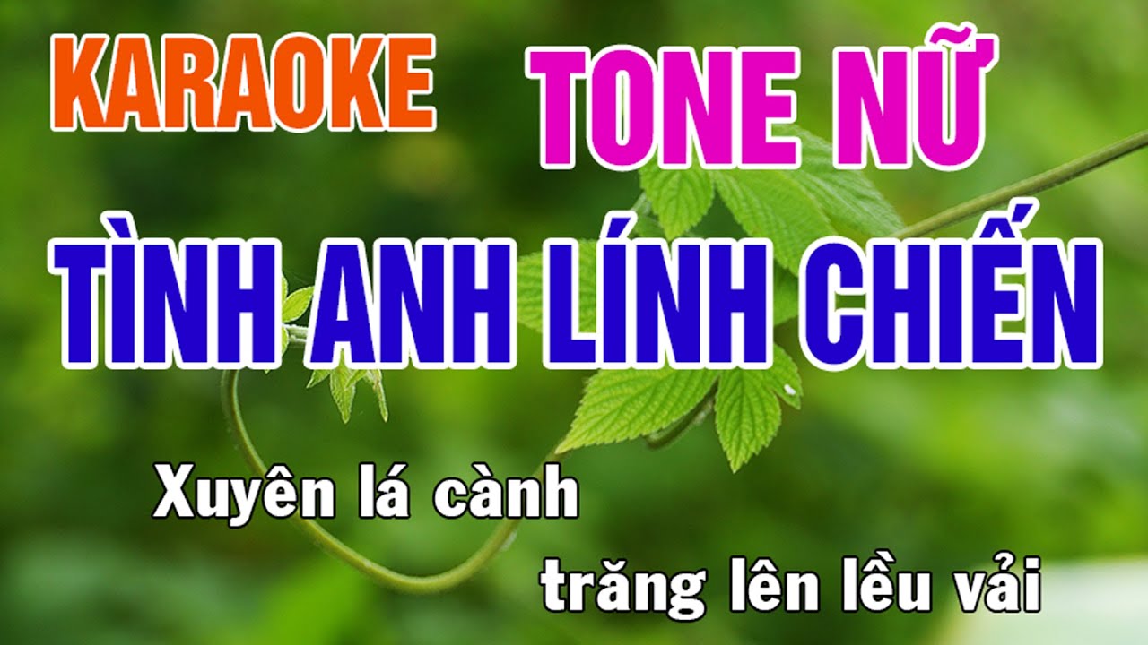 Tình Anh Lính Chiến Karaoke Tone Nữ Nhạc Sống - Phối Mới Dễ Hát - Nhật Nguyễn