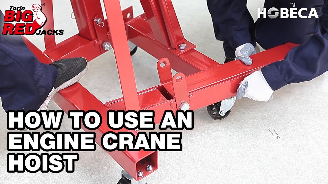 How to Use an Engine Crane Hoist 🔧 | Step-by-Step Guide  @HobecaNZ ​