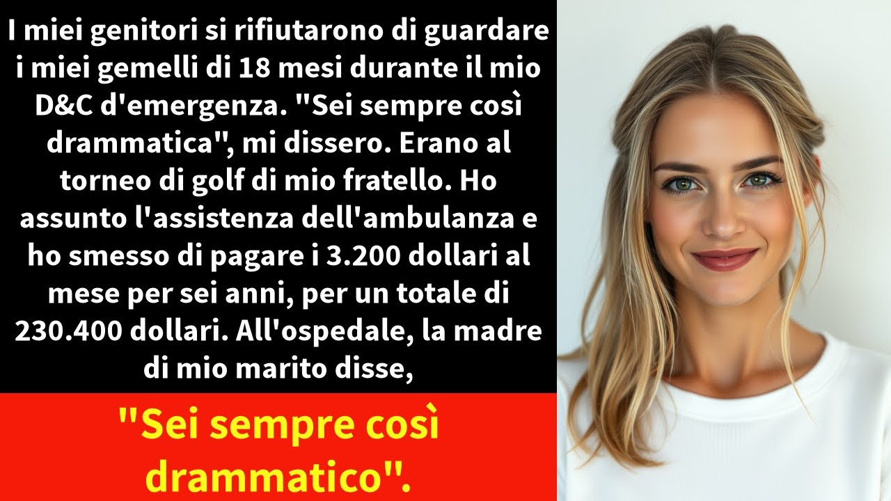 I miei genitori si rifiutarono di guardare i miei gemelli di 18 mesi durante il mio D&C d'emergenza.