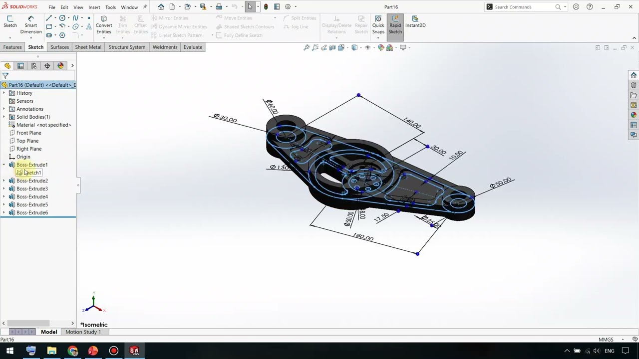 نکته 13 از 60 نکته طلایی در سالیدورکس (SolidWorks)