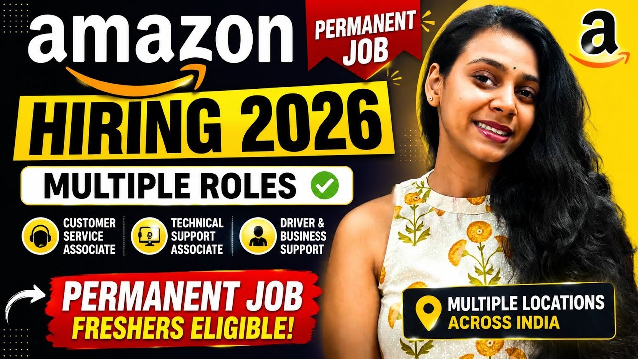 Amazon New Permanent Jobs 2026 💼 Customer Service, Driver Support & Technical Support | Apply Today