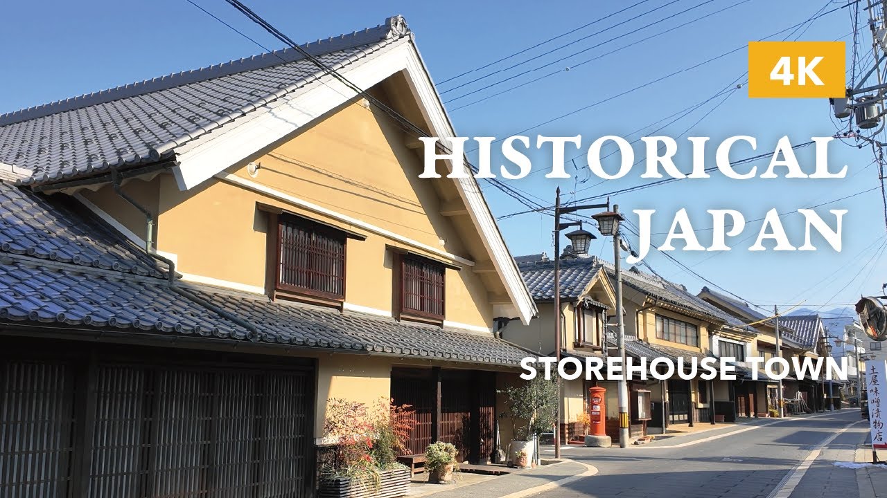JAPAN Sotrehouse Town Walk | Suzaka, Nagano 4K ASMR