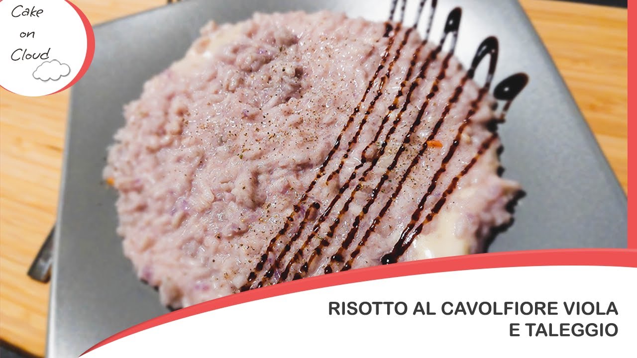 Risotto al cavolfiore viola e taleggio - Ideale se vuoi un piatto colorato, gustoso e vegetariano