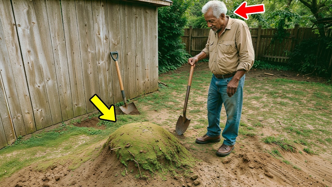For 10 Years He Ignored A Strange Lump Near His Shed, Then He Dug It Up And Immediately Called 911