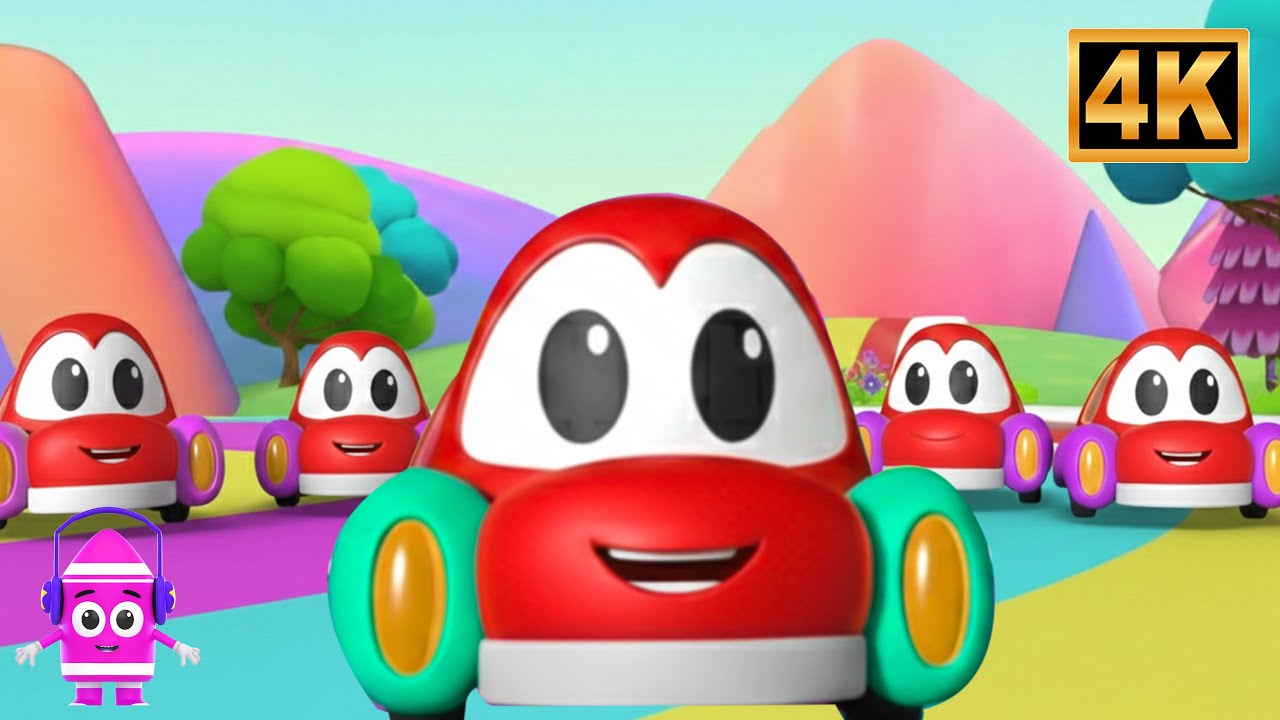 Baby Rainbow – Cinq Petites Voitures 🚗🎶 | Comptines pour Enfants