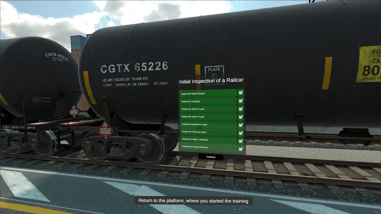 Railcar Inspection VR Training | VR Vision
