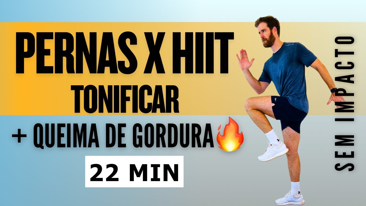 Treino de pernas e cardio - tonificar e queimar gordura - sem peso, sem equipamentos, todo em pé 