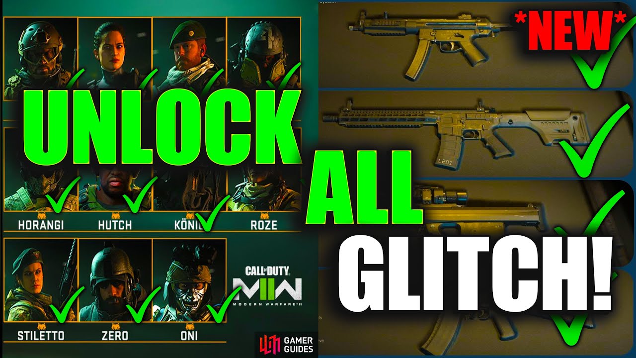 *NEW* UNLOCK ALL OPERATORS GLITCH, UNLOCK LOCKED WEAPONS GLITCH | MW2 GLITCHES (Modern Warfare 2) PC