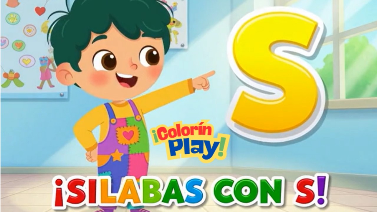 🐍 Aprende la Letra S y las Sílabas SA SE SI SO SU | Aprender a Leer con Colorín