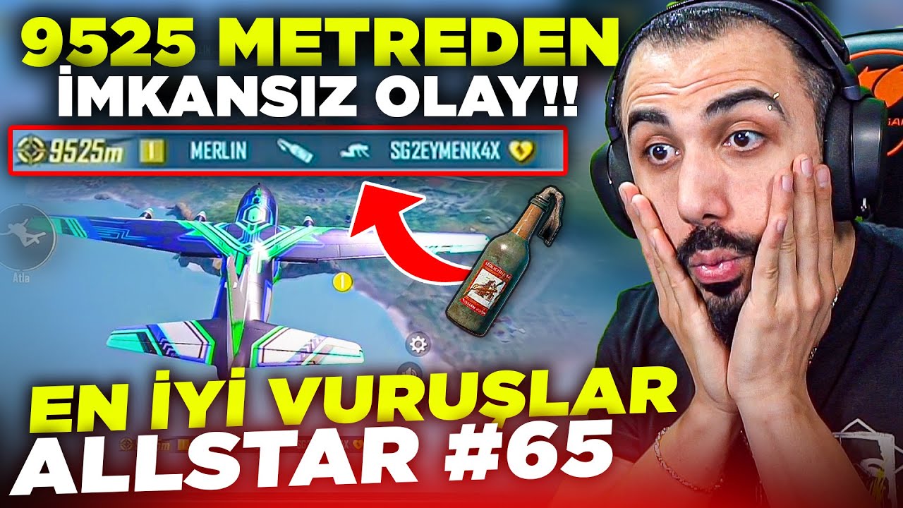 MOLOTOFLA 9525 METREDEN KİLL ALDI!! 😱 GÖRÜLMÜŞ EN İMKANSIZ OLAY! EN İYİ VURUŞLAR #65 | PUBG MOBILE