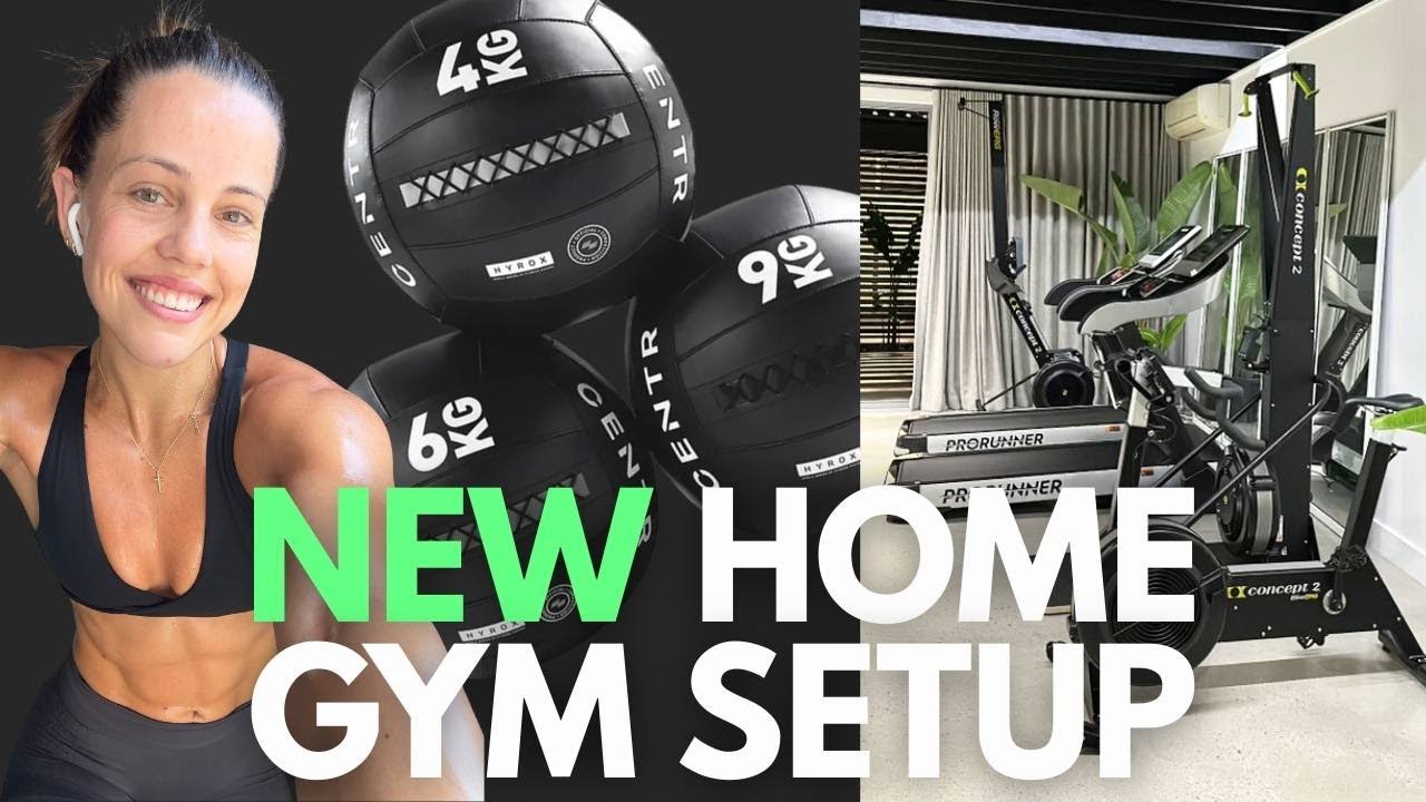 OUR NEW HOME GYM SETUP!!!!