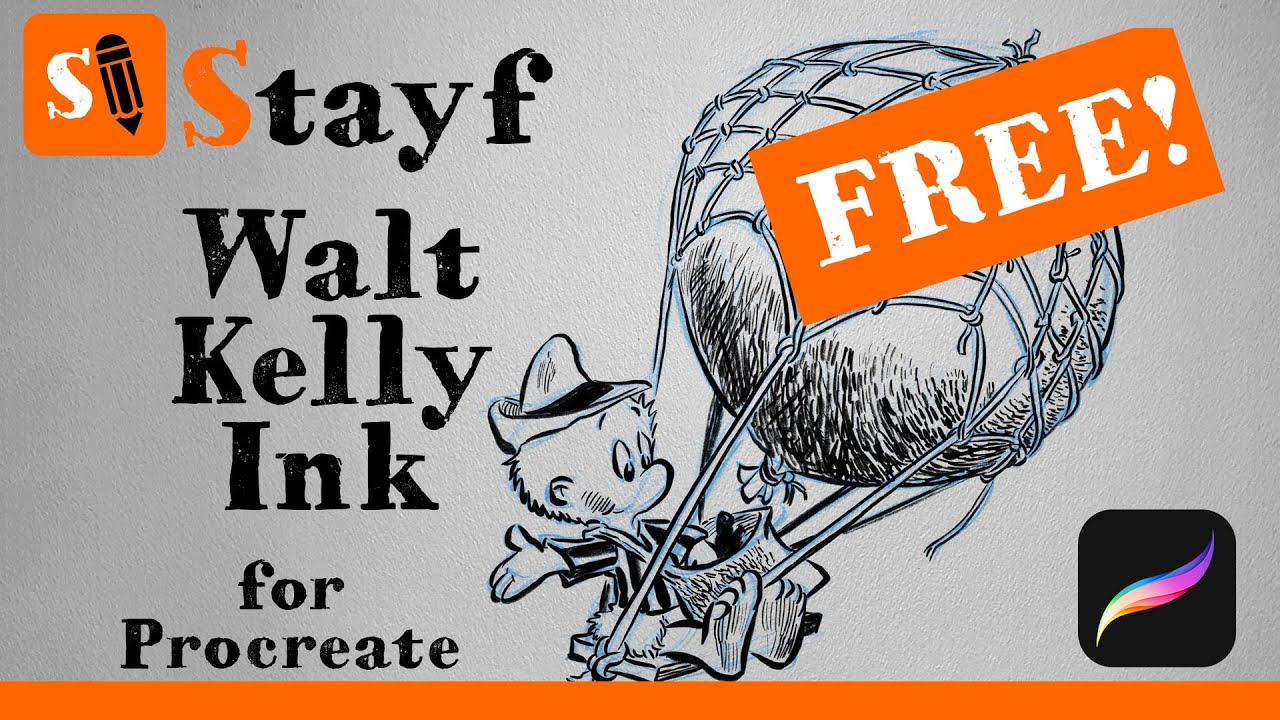 Free Procreate Ink Brush - Stayf Walt Kelly Ink