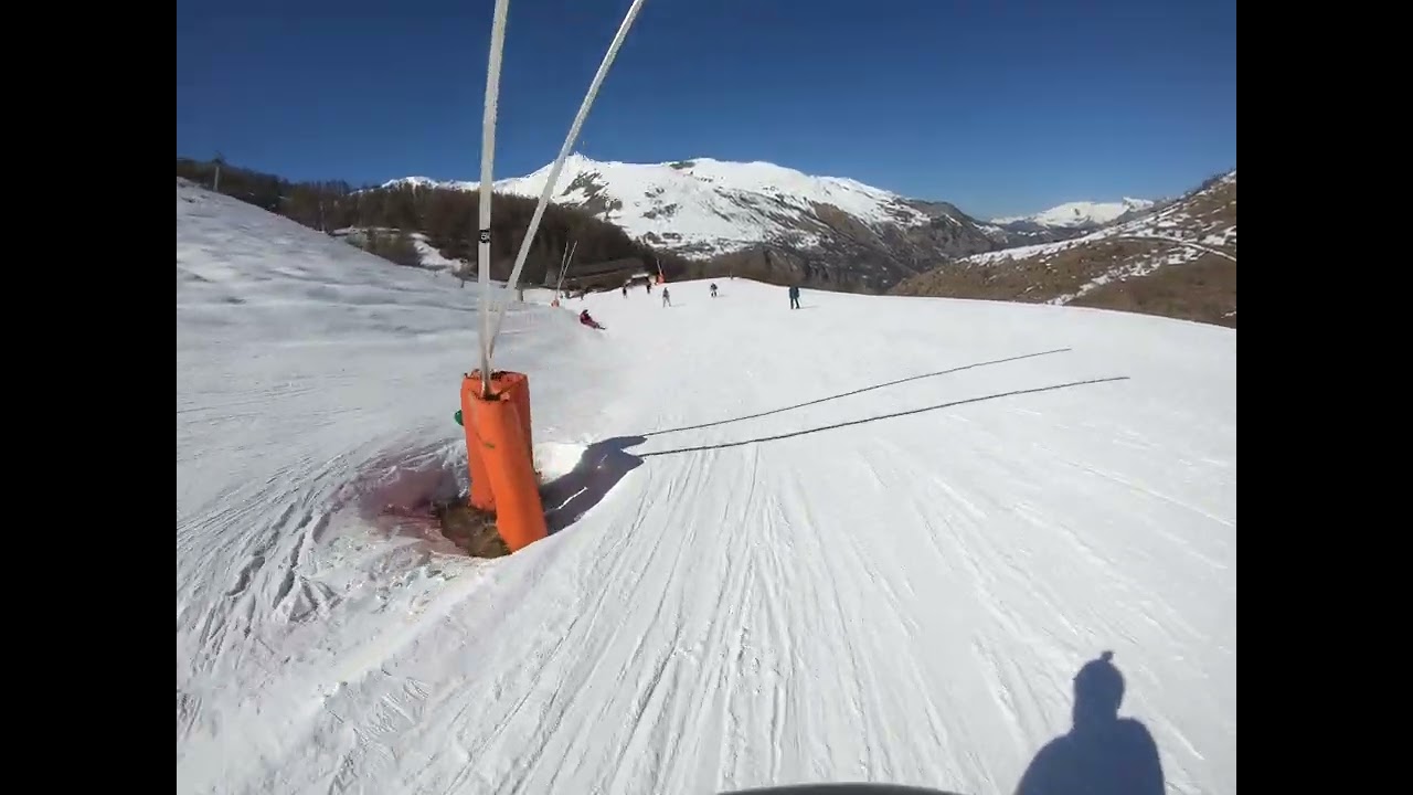 Valloire Green run from Gondola