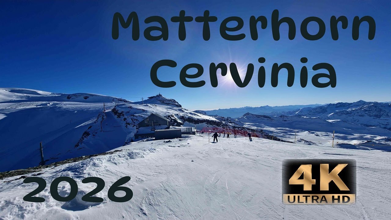 Skiing Cervinia Matterhorn 2026/4K