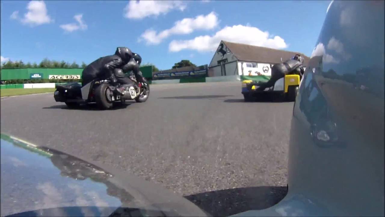 Mallory Aug 16 Classic Sidecar onboard - MRE 950 Weslake - British Historic Racing