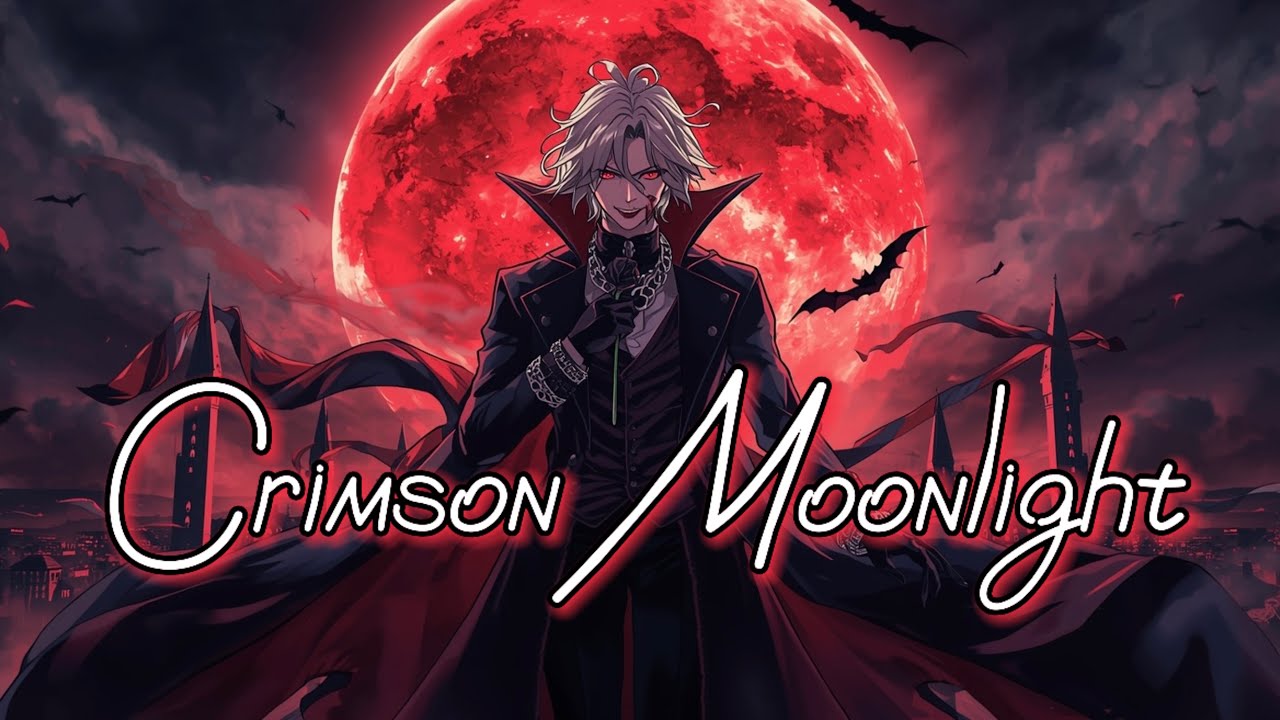 Nightcore - Crimson Moonlight (Lyrics) | Dark Vampire Song | Male Anti-Hero Anime OST
